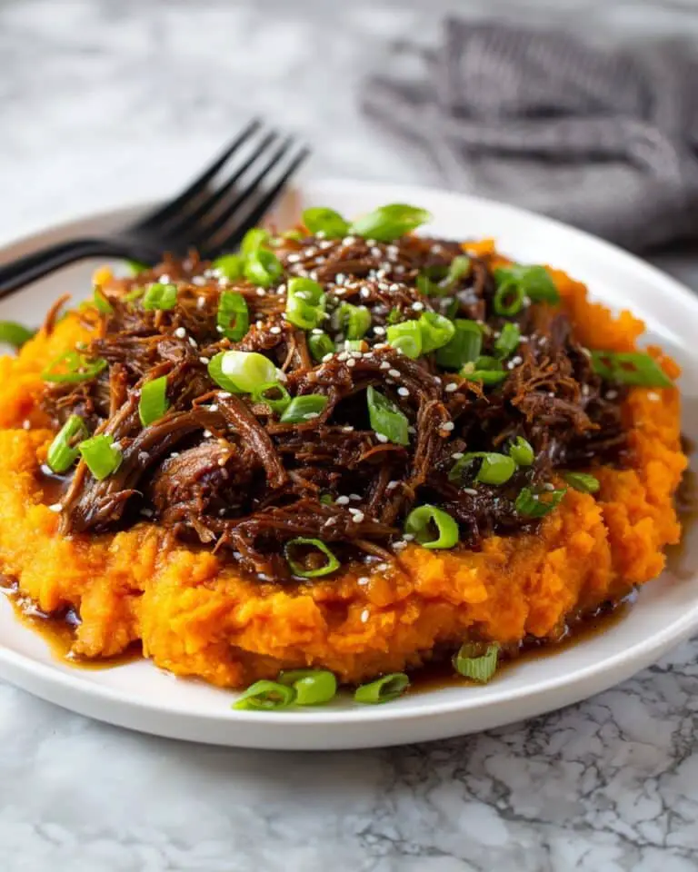Miso Maple Braised Chuck Roast with Sweet Potato Carrot Mash Recipe