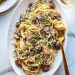 Vegan Creamy Mushroom Pasta Recipe