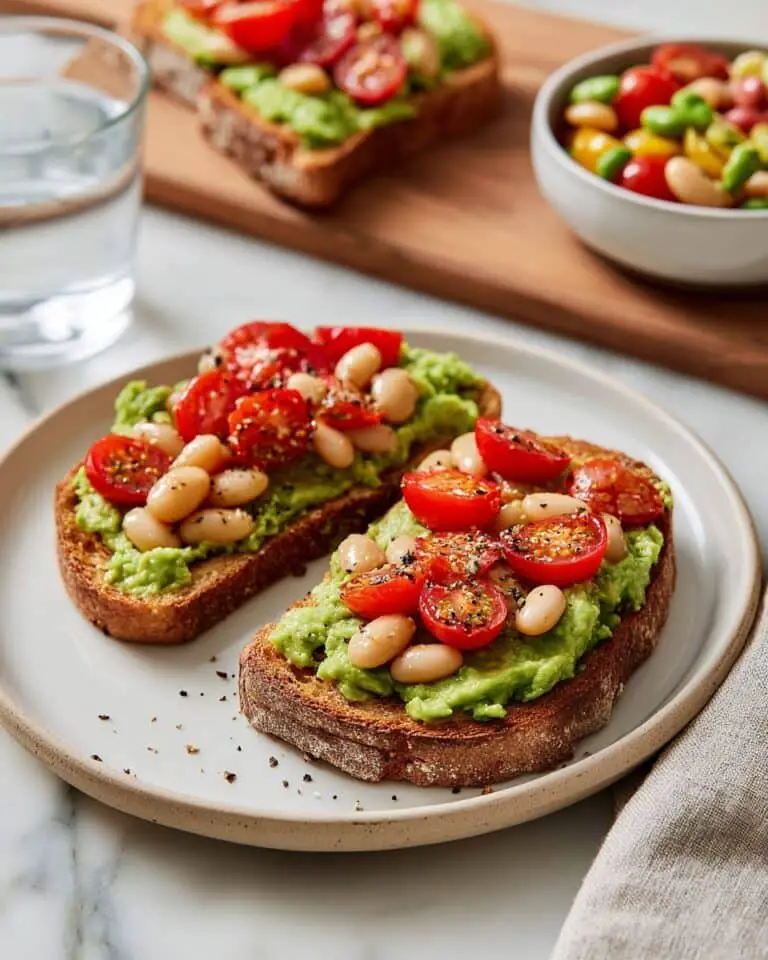 Avocado Bruschetta with White Beans Recipe