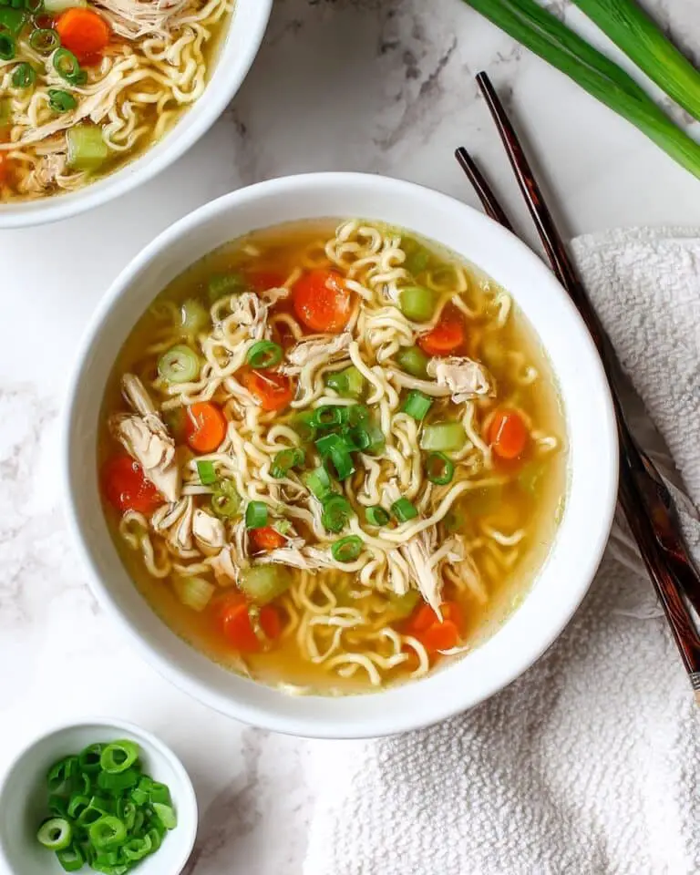 One Pot Easy Asian Chicken Noodle Soup Recipe