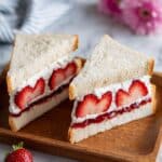 Strawberry Fruit Sando with Cream Filling Recipe