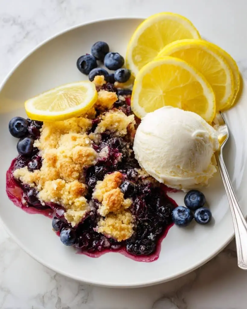 Blueberry Lemon Dump Cake Recipe