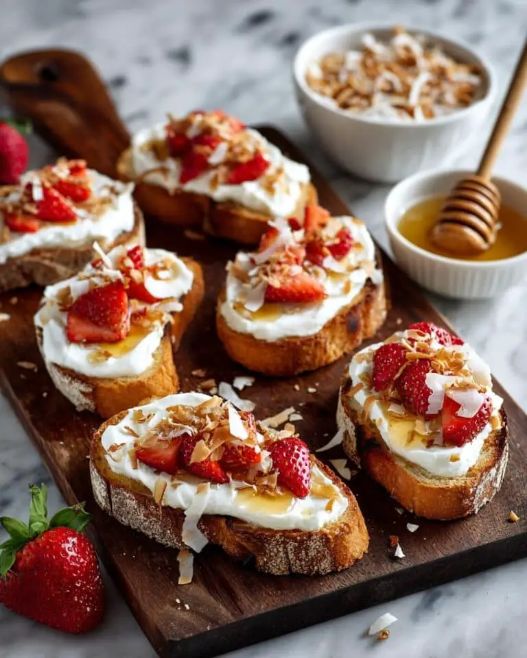Honey Toast with Fresh Strawberries and Whipped Cream Recipe