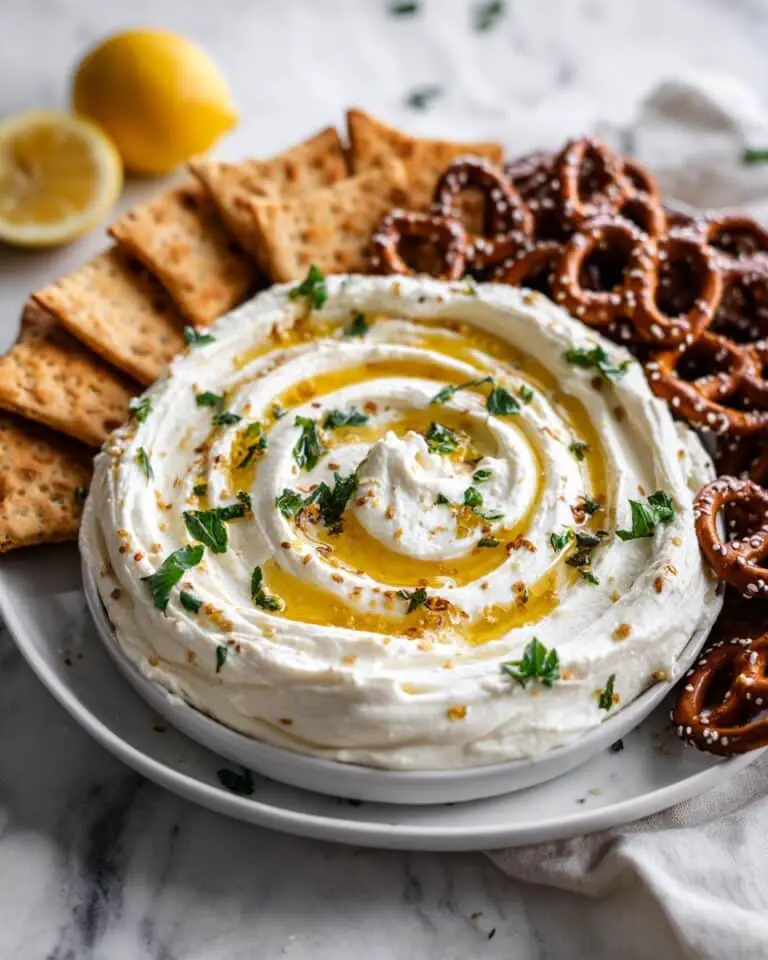 Whipped Goat Cheese with Fresh Herbs and Hot Honey Recipe