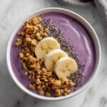Pitaya Bowl with Banana, Strawberry, and Nut Toppings Recipe