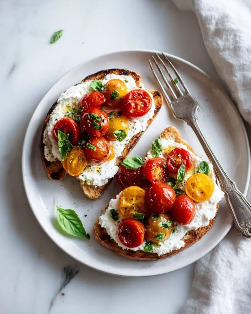 Burrata Tomato Toast Recipe