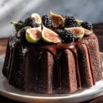 Blackberry Chocolate Cake with Figs & Salted Caramel Recipe