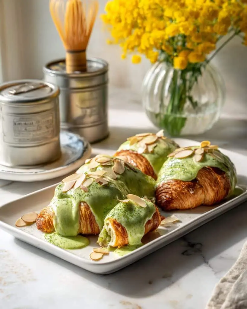 Matcha Croissants – Bakery Style Recipe