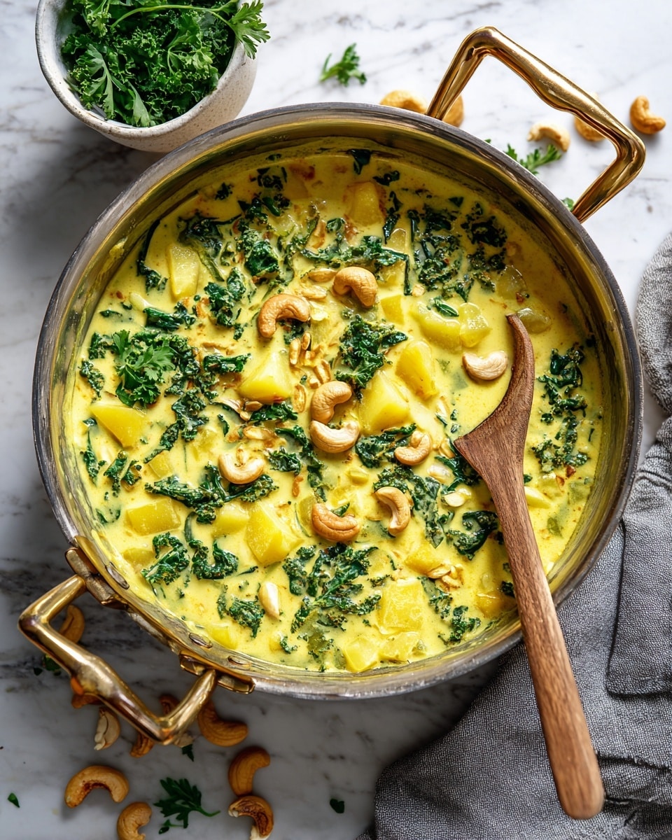 Vegan Zuppa Toscana with Mushrooms, Potatoes, and Kale Recipe - Recipe Image
