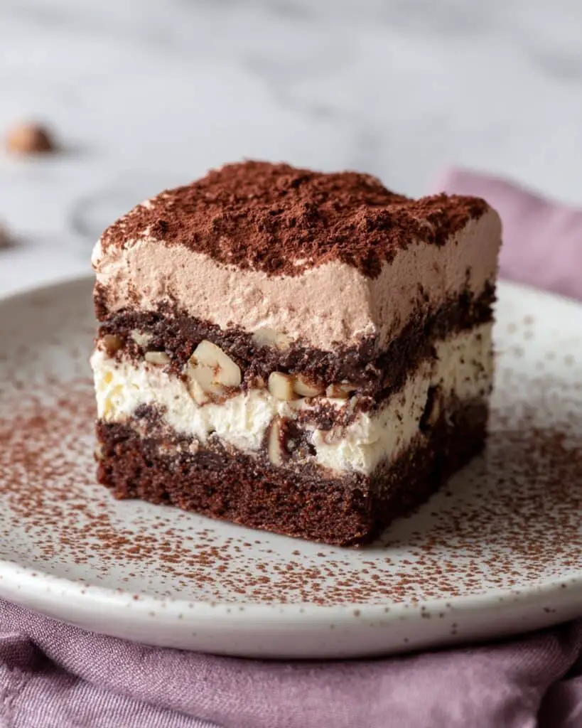 Brownie Baked Oats with High-Protein Dairy-Free Icing Recipe