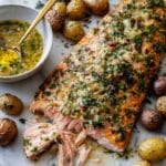 Sheet Pan Salmon with Dill Potatoes Recipe