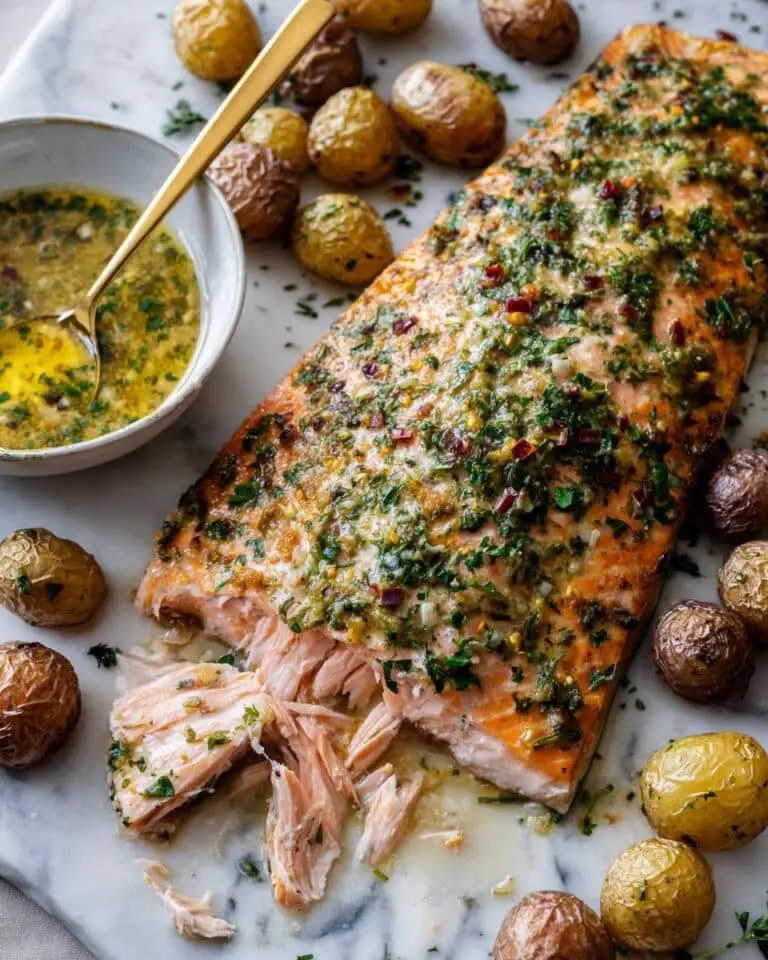 Sheet Pan Salmon with Dill Potatoes Recipe