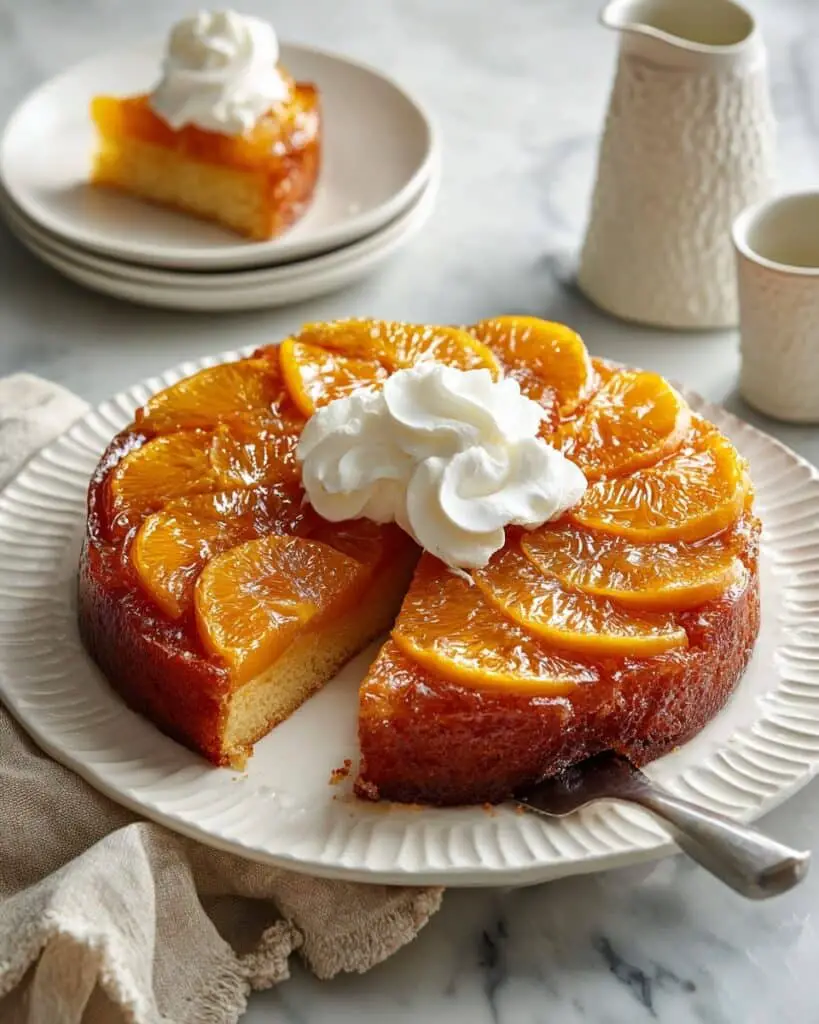 Homemade Fresh Peach Upside Down Cake Recipe