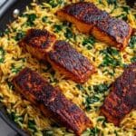 One-Pan Cajun Salmon Orzo Recipe