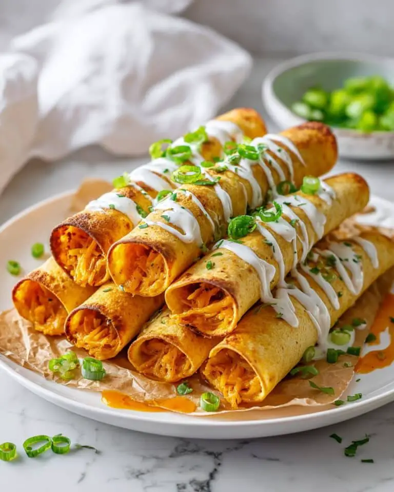 Baked Buffalo Chicken Taquitos Recipe