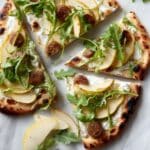 Grilled Sausage and Apple Pizza with Goat Cheese Recipe
