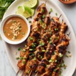 Chicken Satay with Peanut Sauce Recipe