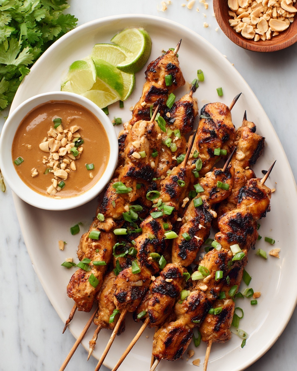 Chicken Satay with Peanut Sauce Recipe
