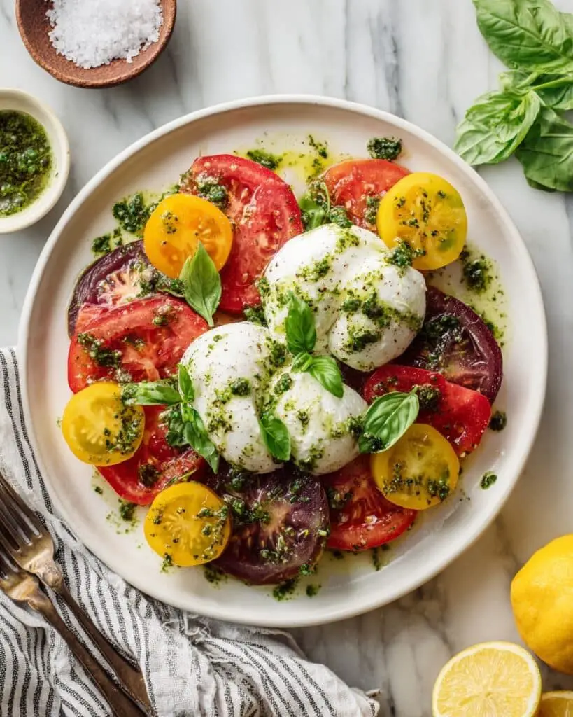 Burrata Caprese Salad Recipe