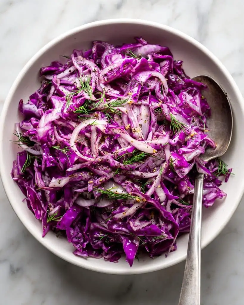 Easy Purple Cabbage Salad Recipe
