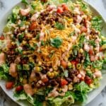 Taco Salad with Crispy Corn and Taco Beef Recipe