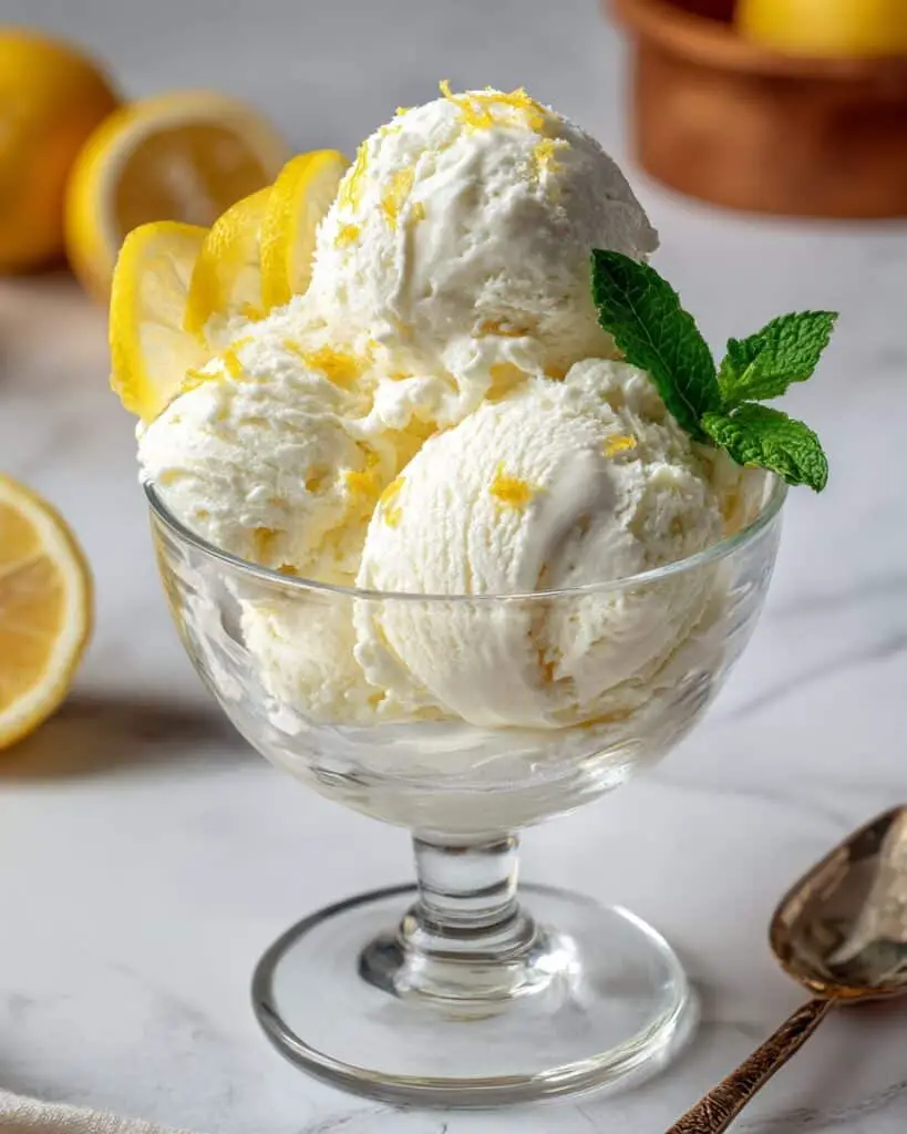 Homemade Lemon Ice Cream Recipe