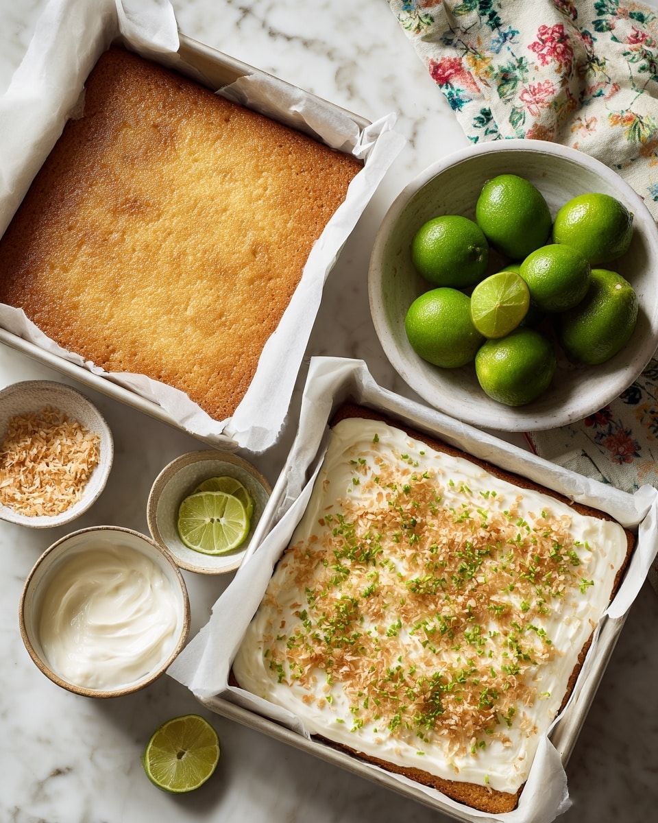 Toasted Coconut Lime Bars Recipe