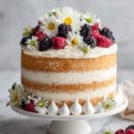 Blackberry Lavender Naked Cake Recipe