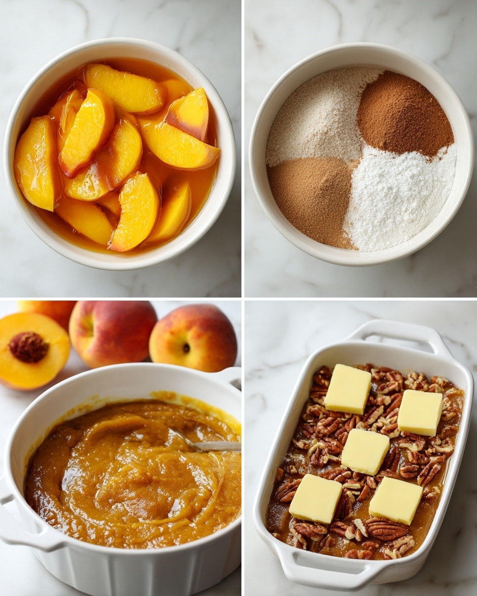 Easy Peach Cobbler (Dump & Bake) Recipe - Recipe Image
