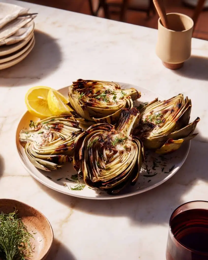 Brown Butter Roasted Crispy Artichokes Recipe