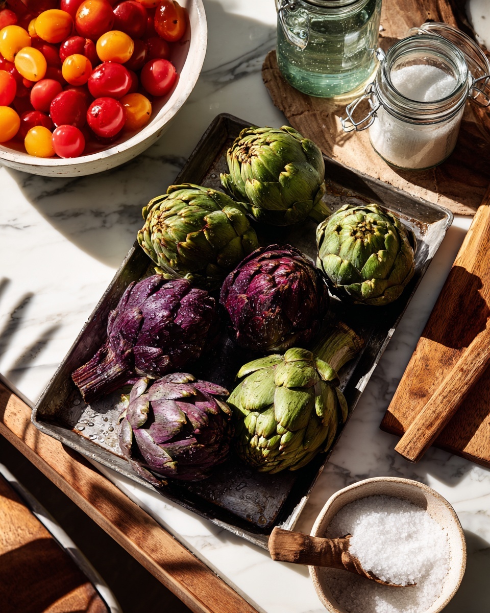Brown Butter Roasted Crispy Artichokes Recipe - Recipe Image