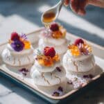 Mini Pavlovas with Candied Kumquats and Raspberries Recipe