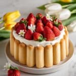Classic Strawberry Charlotte Cake (Charlotte aux Fraises) Recipe