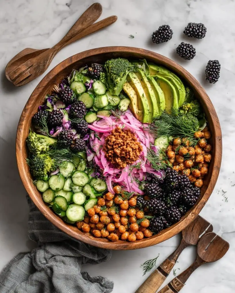 Crispy Quinoa and Blackberry Brain Health Salad Recipe