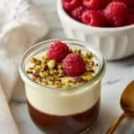 Cacao Blended Chia Pudding with Raspberries and Pistachios Recipe
