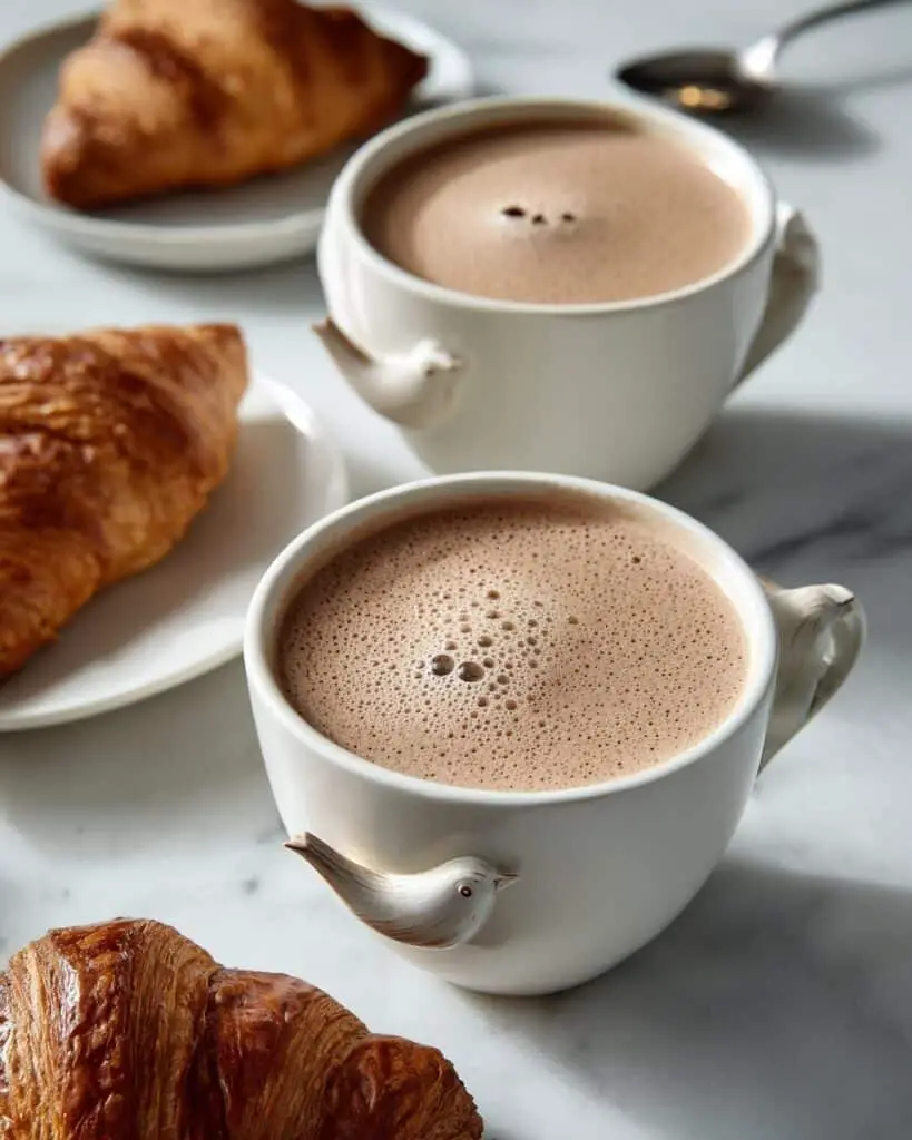 French Press Hot Chocolate with Vanilla Bean Recipe
