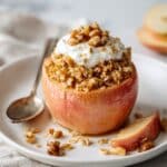 Baked Breakfast Apples with Oatmeal, Nuts, and Raisins Recipe