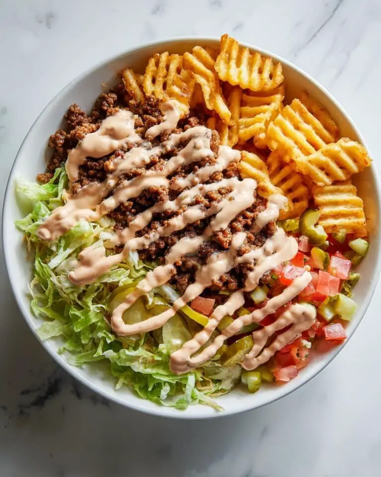 Burger Bowls with House Sauce and Ranch Fries Recipe