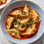 Chicken Wontons in Spicy Chili Sauce Recipe