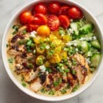 Grilled Chicken with Pepperoncini Garlic Butter and Fresh Salad Recipe