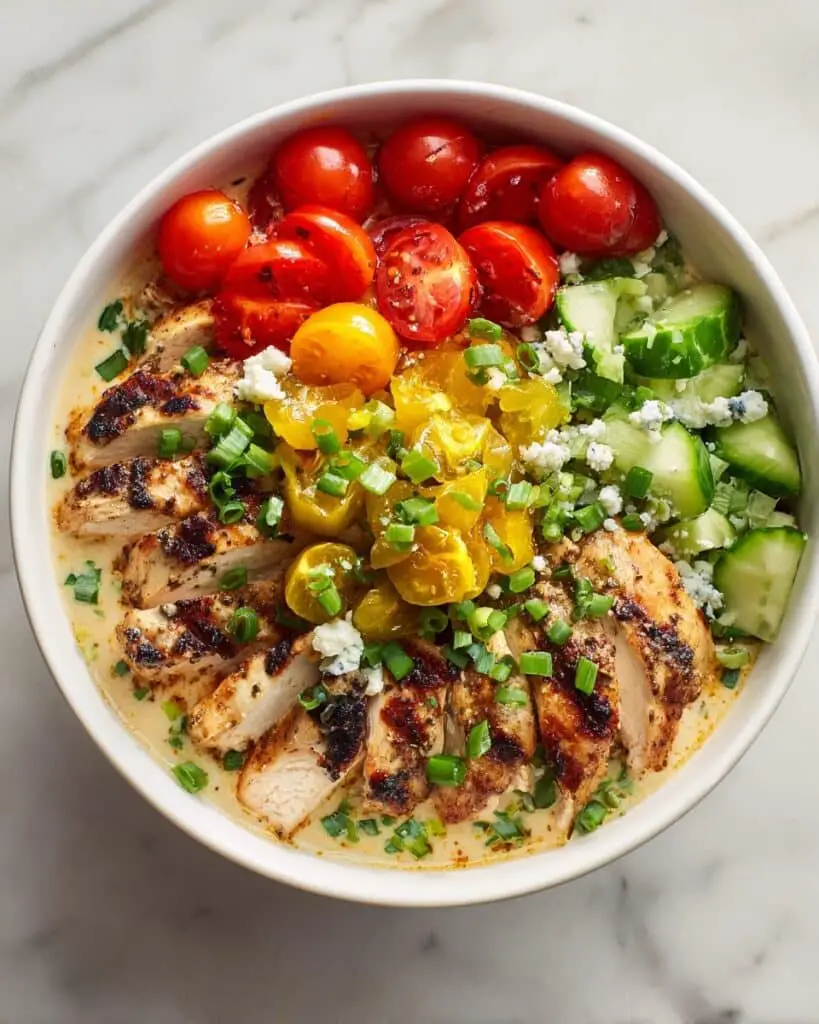 Grilled Chicken with Pepperoncini Garlic Butter and Fresh Salad Recipe