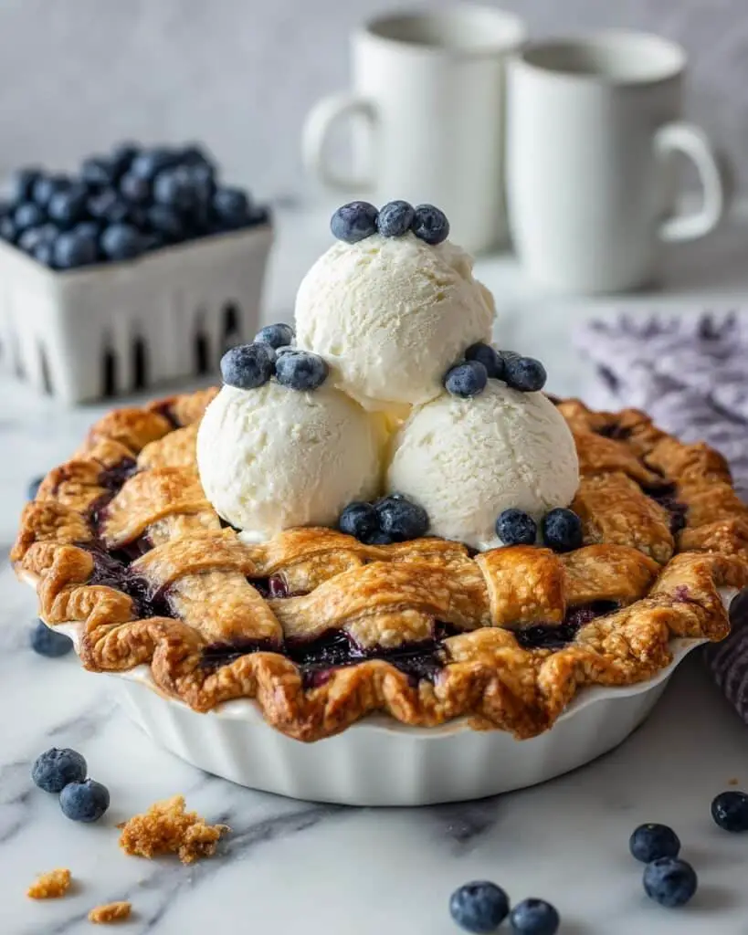 Best Blueberry Pie with Homemade Filling Recipe