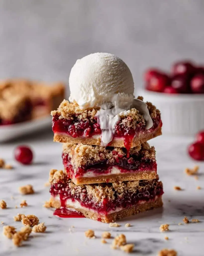 Jammy Raspberry Crumble Bars Recipe