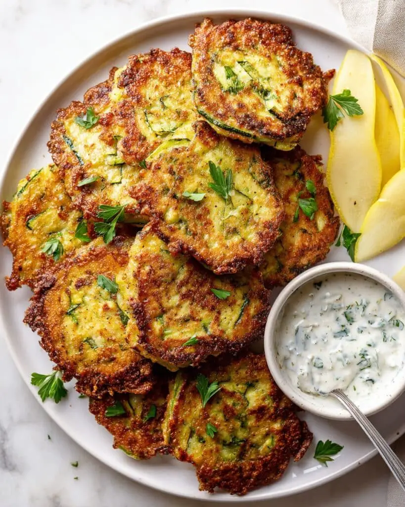 Mediterranean-Style Zucchini Fritters Recipe