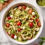 Pesto Zoodle Salad with Chicken Recipe