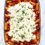 Baked Rigatoni with Italian Sausage and Ground Beef Recipe