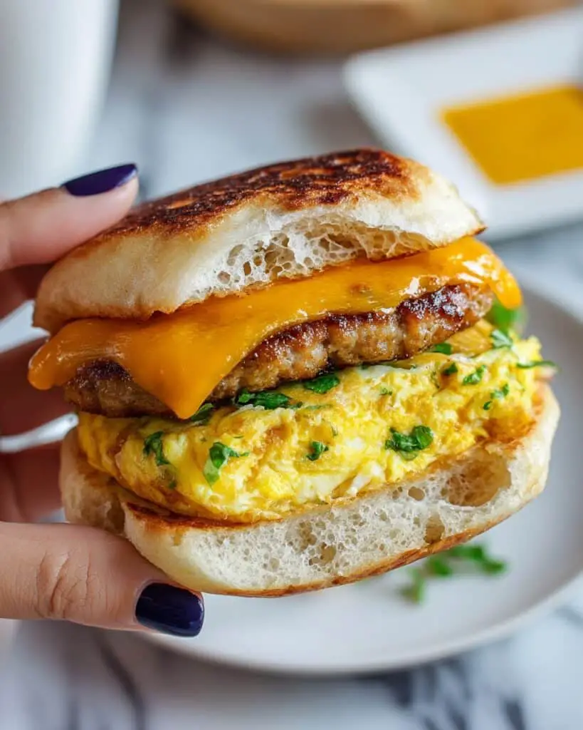 Maple Sausage Breakfast Sandwiches Recipe