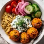 Mediterranean Grain Bowls with Feta Tzatziki Recipe
