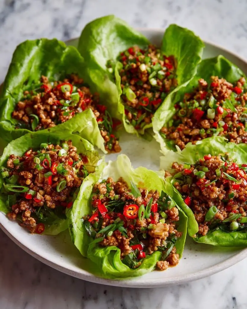 Asian Turkey Lettuce Wraps Recipe
