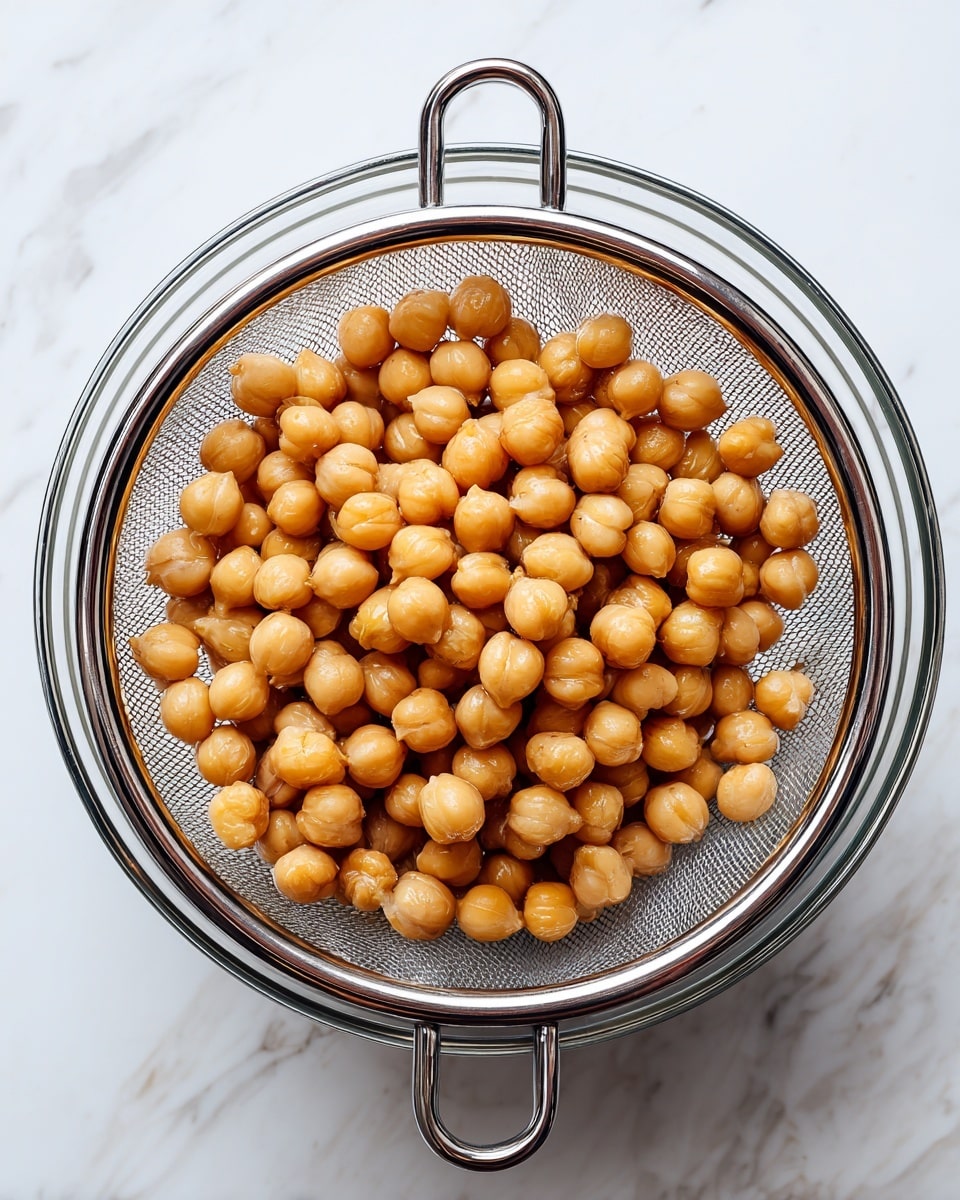 Inside a clear blender jar, there are five visible layers: at the bottom right, a thick smooth pale beige layer that looks like tahini; next to it, a golden brown liquid layer that spreads around the chickpeas; a cluster of whole light yellow chickpeas on the left side; on top of the chickpeas are two whole peeled garlic cloves which are white and smooth; and a small heap of ground dark brown spice sits on the top right part of the chickpeas. The blender jar is set on a white marbled surface. photo taken with an iphone --ar 4:5 --v 7